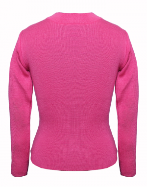  kids Girls  top Round Neck Basic pink