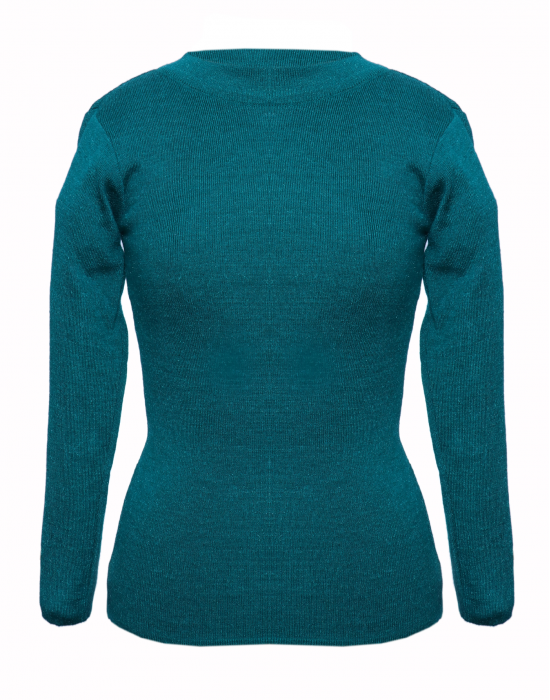  kids Girls  top Round Neck Basic green
