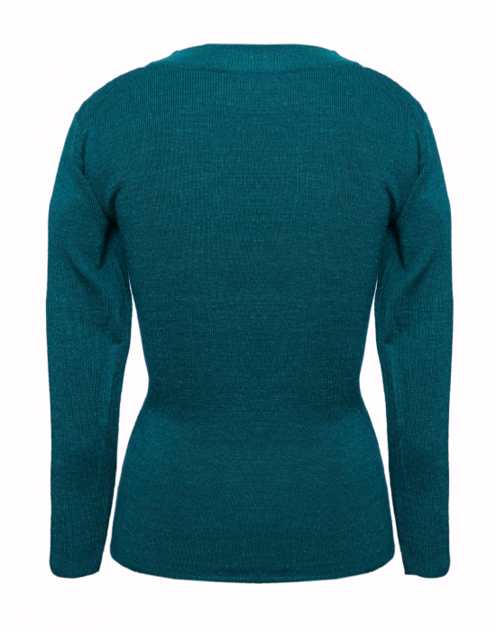  kids Girls  top Round Neck Basic green