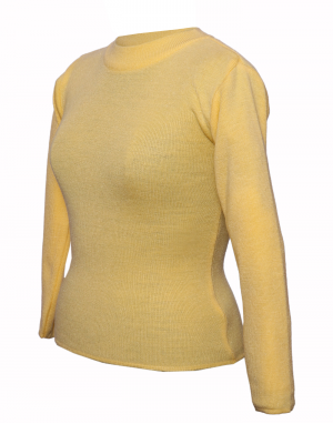  Kids Girls  top Round Neck Basic  Yellow